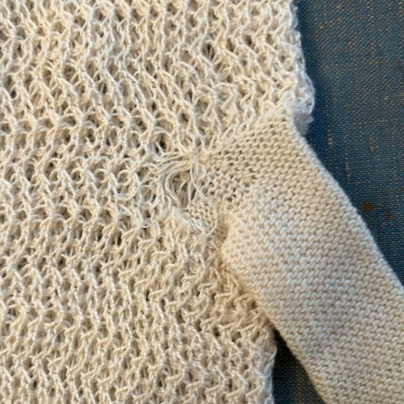 Vintage crochet or tatted woven gloves, stretch, 50s, off white ecru - Picture 6 of 10